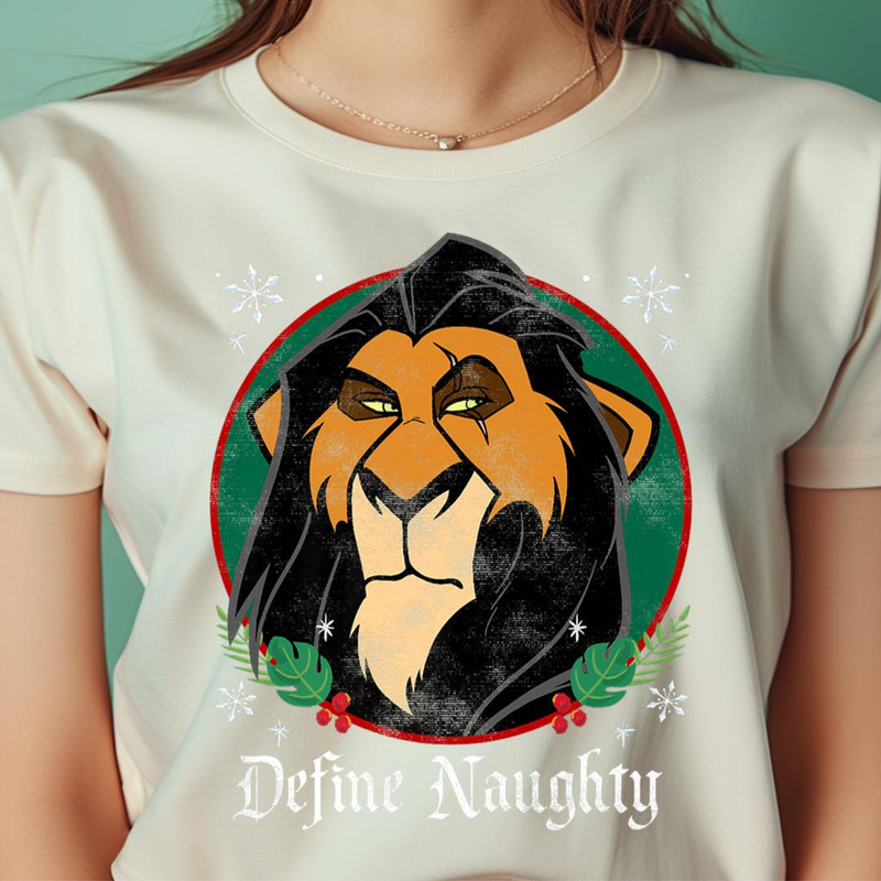 Disney The Lion King Scar Define Naughty Christmas PNG, The Lion King PNG, Lion Face Digital Png Files.jpg