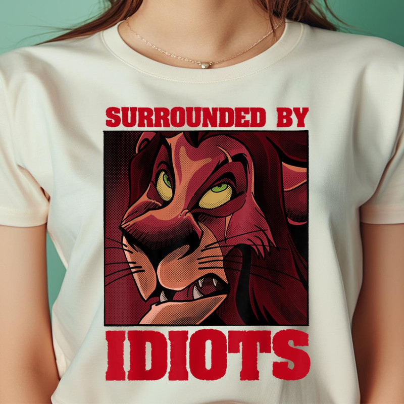 Disney The Lion King Scar Surrounded By Idiots Poster PNG, The Lion King PNG, Lion Face Digital Png Files.jpg
