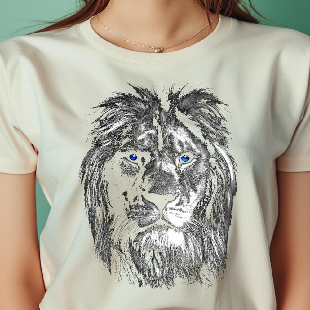 Lion Head With Blue Eyes For Lovers Lions King Of Animals PNG, The Lion King PNG, Lion Face Digital Png Files.jpg
