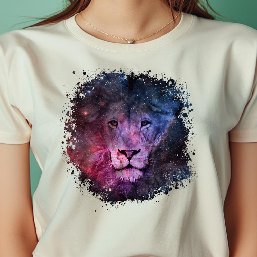 Lion Watercolor Style Leo Astrology Space Nebula Lion PNG, The Lion King PNG, Lion Face Digital Png Files.jpg