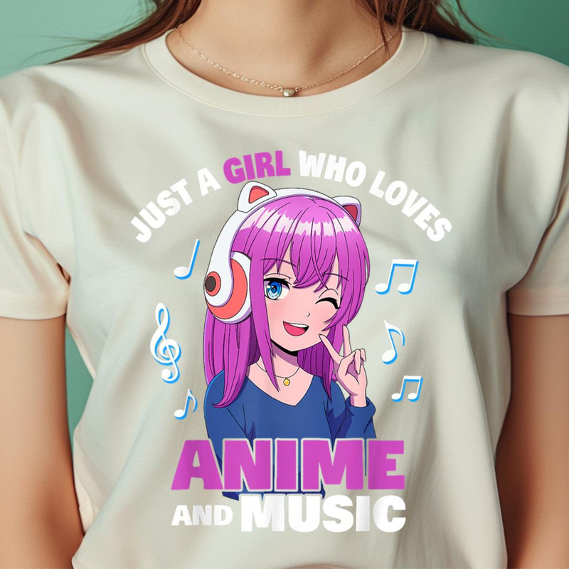 Anime Girl Just A Girl Who Loves Anime And Music PNG, The Powerpuff Girls PNG, Girl Power Digital Png Files.jpg