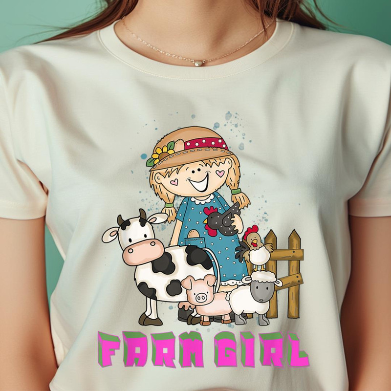 Farm Girl Farm Girl Peasant Cool Farm Animals PNG, The Powerpuff Girls PNG, Girl Power Digital Png Files.jpg