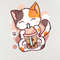 Cat Boba Tea Bubble Tea Anime Kawaii Neko_T-Shirt_File PNG.jpg