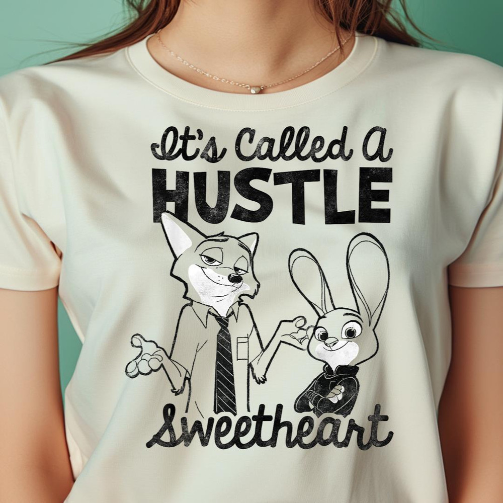Disney Zootopia Nick & Judy It'S Called A Hustle Sweetheart PNG, Zootopia PNG, Disney Zootopia Animal Digital Png Files.jpg