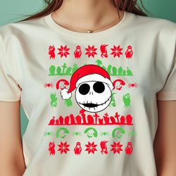 disney santa jack skellington holiday png, jack skellington png, halloween digital png files