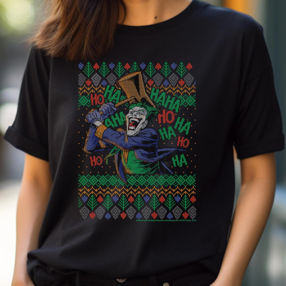 Dc Comics Christmas The Joker Laugh Ugly Sweater Premium PNG, Joker PNG, The Duck Digital Png Files.jpg