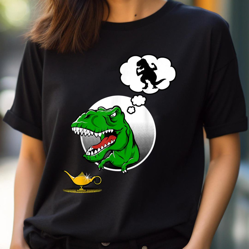 Dinosaur T-Rex Short Arms Funny Joke Genie Lamp PNG, Joker PNG, The Duck Digital Png Files.jpg