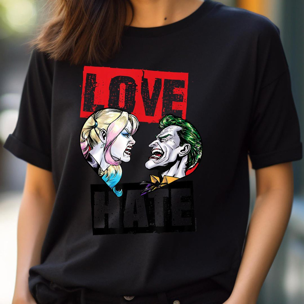 Harley Quinn Joker Love Hate PNG, Joker PNG, The Duck Digital Png Files.jpg