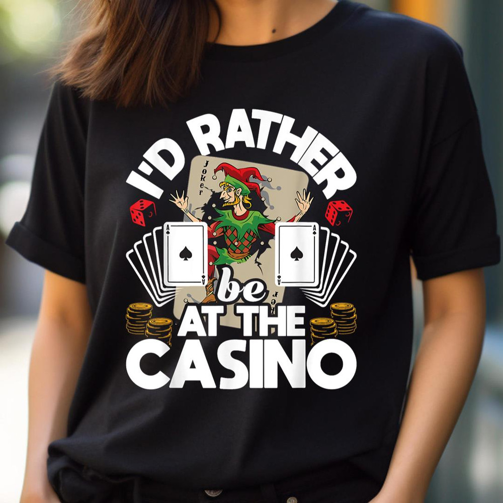 I'D Rather Be At The Casino - Funny Casino Gambling Gambler PNG, Joker PNG, The Duck Digital Png Files.jpg