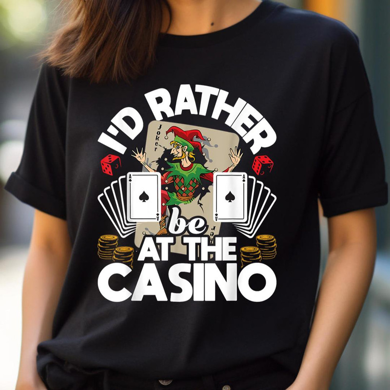 I'D Rather Be At The Casino - Funny Casino Gambling Gambler PNG, Joker PNG, The Duck Digital Png Files.jpg