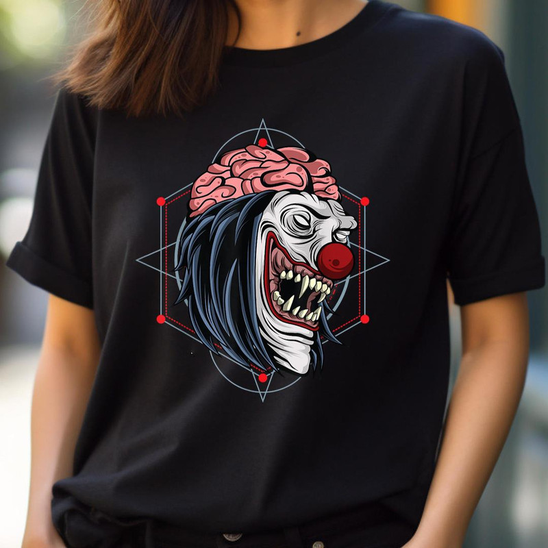 Mad Evil Clown Psycho Scary Joker Jester Gift For Halloween PNG, Joker PNG, The Duck Digital Png Files.jpg