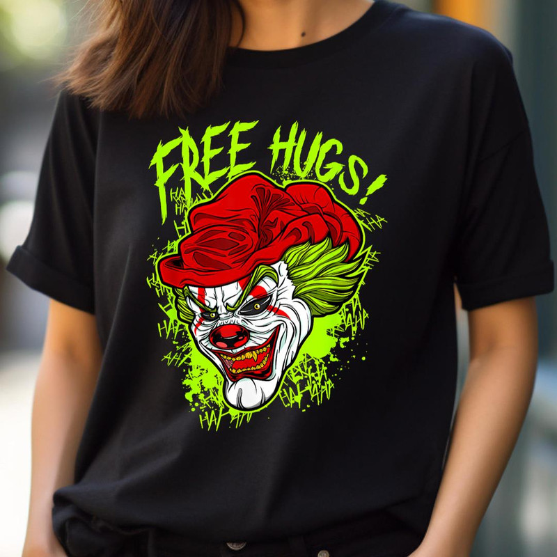 Scary Clown Joker Jester Killer Clowns Halloween Horror Card PNG, Joker PNG, The Duck Digital Png Files.jpg