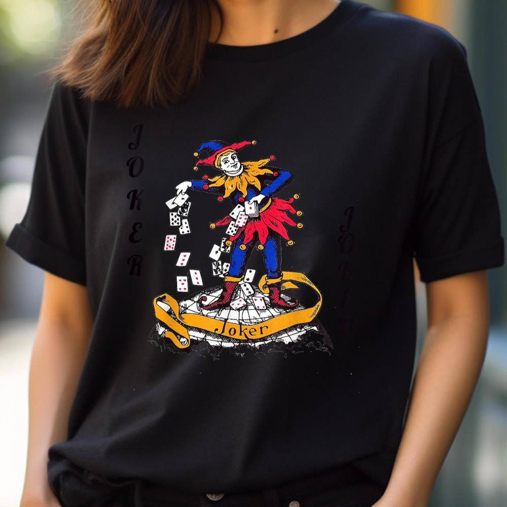 The Joker Playing Card Poker Jokers Wild Tee Shirt PNG, Joker PNG, The Duck Digital Png Files.jpg