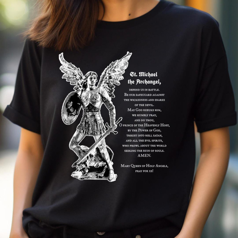 Prayer To St. Michael The Archangel Print Christian PNG, Michael Myers PNG, Friday The 13 Th Digital Png Files.jpg