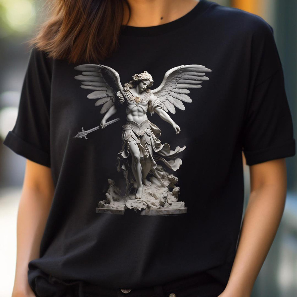 Saint Michael The Archangel Angelic Sculpture Angel Statue PNG, Michael Myers PNG, Friday The 13 Th Digital Png Files.jpg