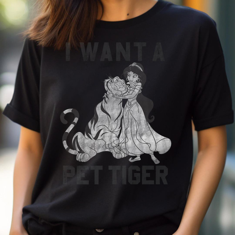 Disney Aladdin Jasmine And Rajah I Want A Pet Tiger Premium PNG, Cinderella PNG, Cinderella Castle Digital Png Files.jpg