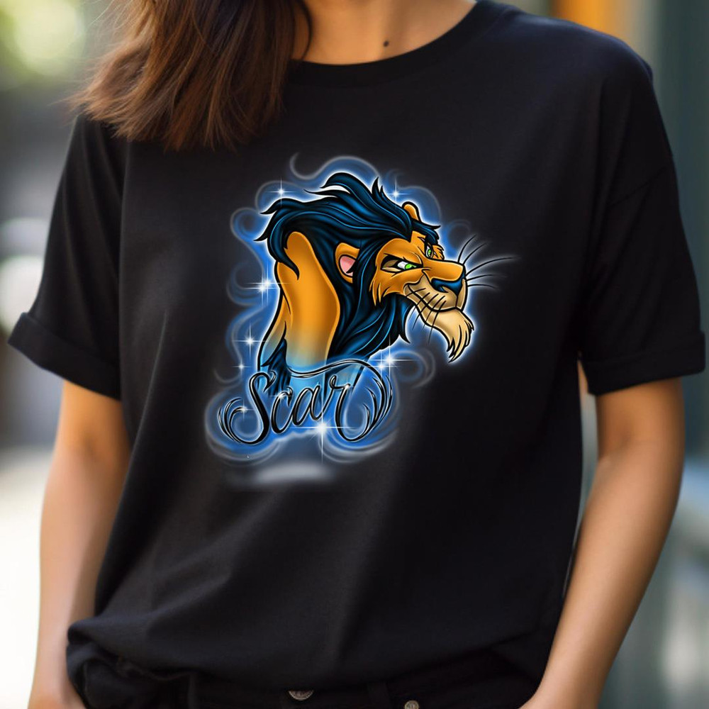 Disney Lion King Scar Airbrushed Portrait Logo PNG, Cinderella PNG, Cinderella Castle Digital Png Files.jpg
