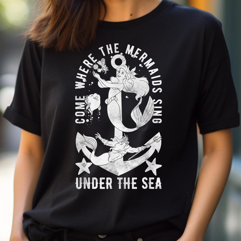 Disney Little Mermaid Anchor Under The Sea Graphic PNG, Cinderella PNG, Cinderella Castle Digital Png Files.jpg