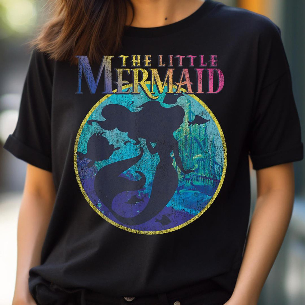 Disney Little Mermaid Vintage Poster Style Graphic PNG, Cinderella PNG, Cinderella Castle Digital Png Files.jpg