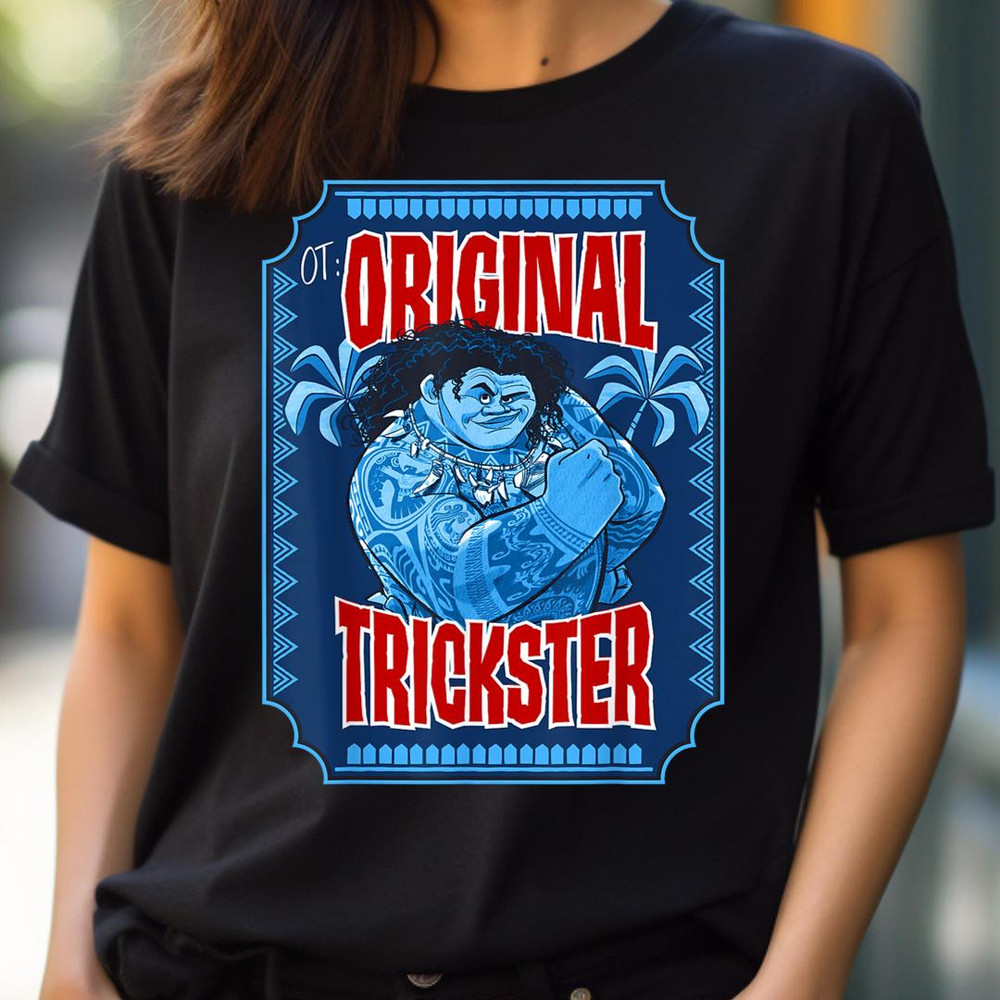 Disney Moana Maui Ot Original Trickster Blue Hue Poster PNG, Cinderella PNG, Cinderella Castle Digital Png Files.jpg