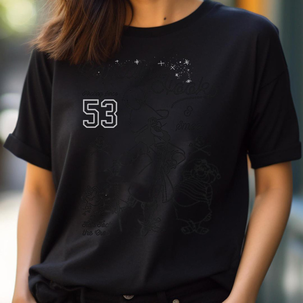 Disney Peter Pan Captain Hook And Mr. Smee Outline Sketch Premium PNG, Cinderella PNG, Cinderella Castle Digital Png Files.jpg