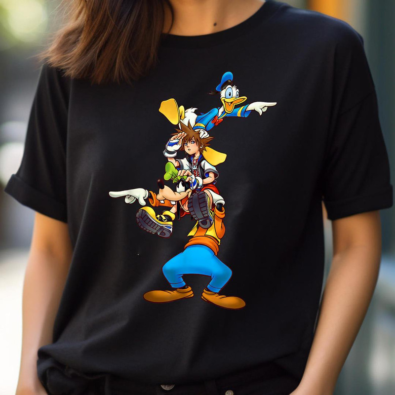 Disney Kingdom Hearts Sora, Donald, And Goofy PNG, goofy PNG, goofy ahh Digital Png Files.jpg