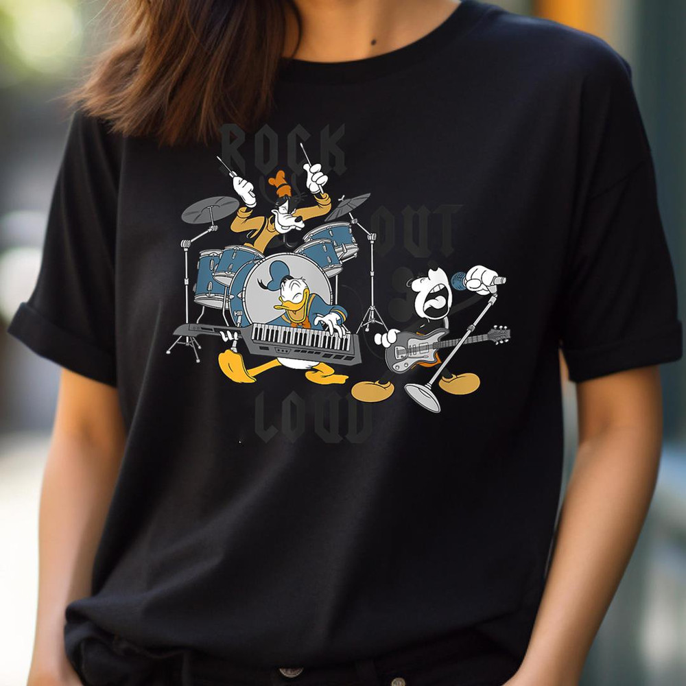 Disney Mickey And Friends Rock Out Loud Music Band Group PNG, goofy PNG, goofy ahh Digital Png Files.jpg