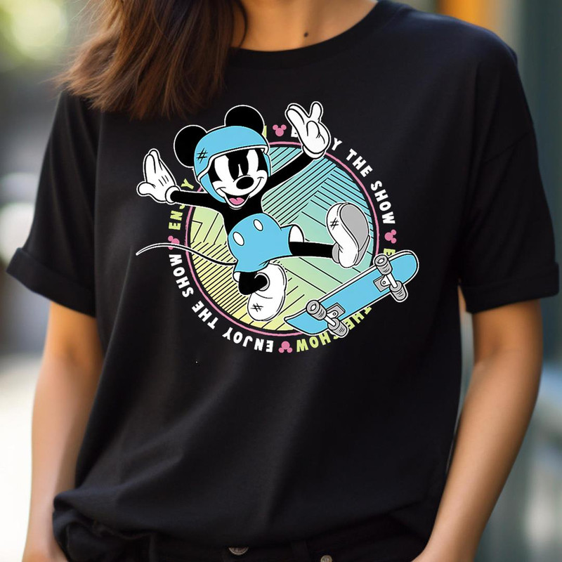Disney Mickey And Friends Skateboard Mickey Enjoy The Show Premium PNG, goofy PNG, goofy ahh Digital Png Files.jpg