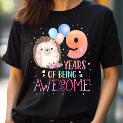 9 years of being awesome cute hedgehog 9th birthday girl png, sonic the hedgehog png, hedgehog digital png files