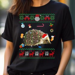 funny ugly xmas sweater animals lights christmas hedgehog png, sonic the hedgehog png, hedgehog digital png files
