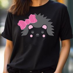 girly cute hedgehog pink hair bow gifts for teenage girls premium png, sonic the hedgehog png, hedgehog digital png file
