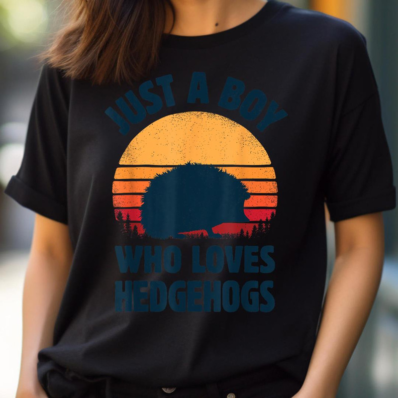 Hedgehog Just A Boy Who Loves Hedgehogs Retro Vintage Sunset PNG, Sonic the Hedgehog PNG, Hedgehog Digital Png Files.jpg