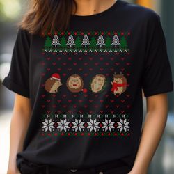 hedgehogs lover merry christmas ugly xmas sweater png, sonic the hedgehog png, hedgehog digital png files