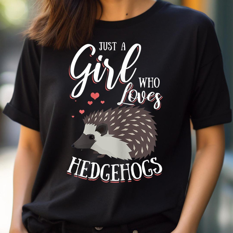 Just A Girl Who Loves Hedgehogs Cute Forest Creature Lovers PNG, Sonic the Hedgehog PNG, Hedgehog Digital Png Files.jpg