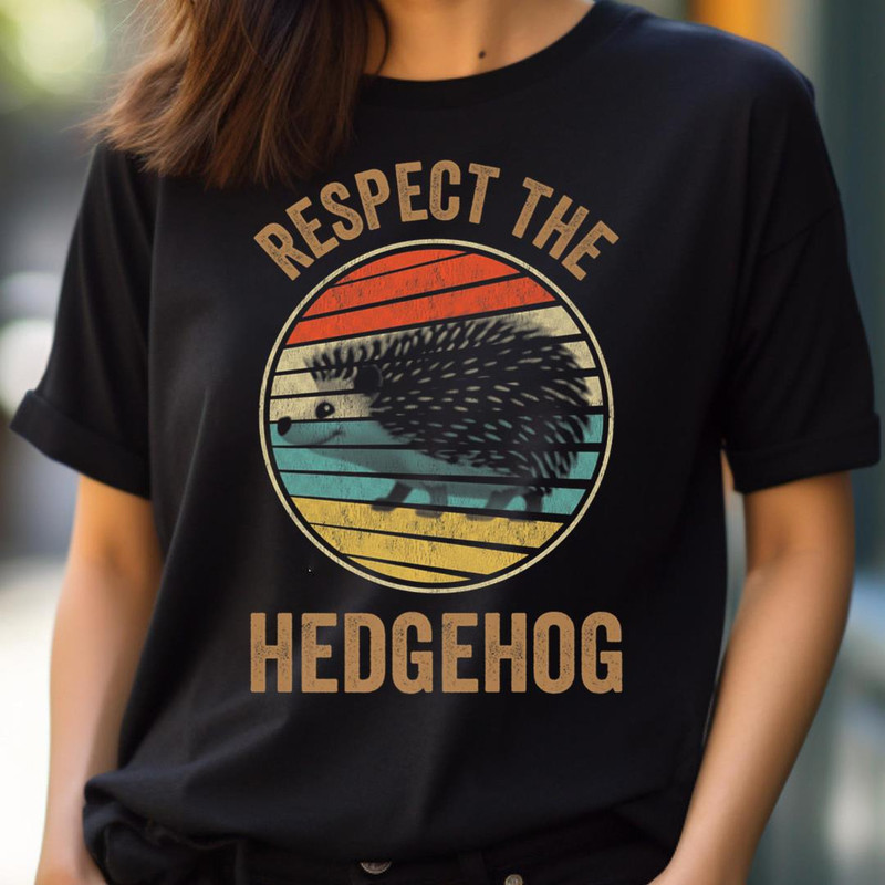 Respect The Hedgehog Retro Vintage 70S 80S Hedgehog Lover Premium PNG, Sonic the Hedgehog PNG, Hedgehog Digital Png Files.jpg