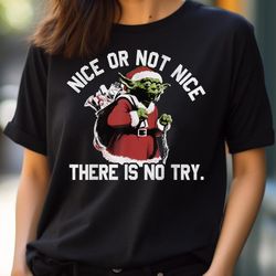 star wars christmas yoda nice or not nice png, star wars yoda png, baby yoda digital png files