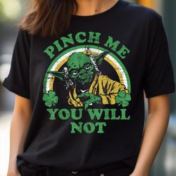 star wars st. patrick's day yoda pinch me rainbow png, star wars yoda png, baby yoda digital png files