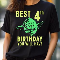 star wars yoda best 4th birthday you will have stencil png, star wars yoda png, baby yoda digital png files