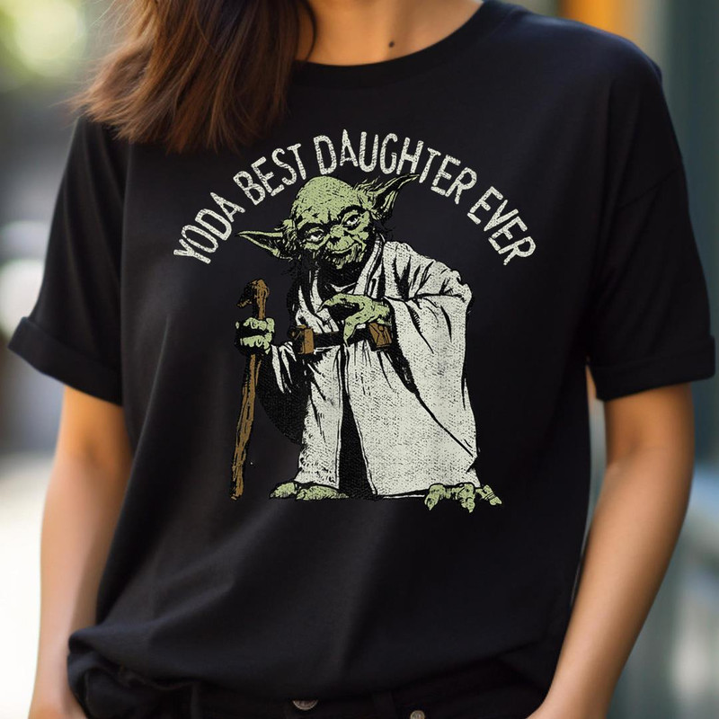 Star Wars Yoda Best Daughter Ever Portrait PNG, Star Wars Yoda PNG, Baby Yoda Digital Png Files.jpg