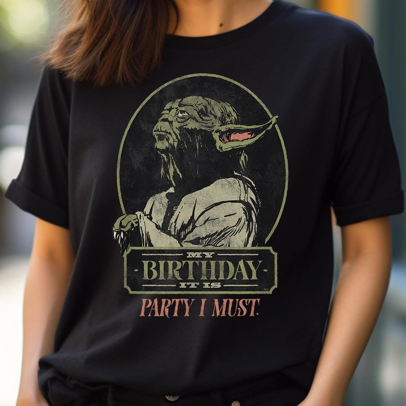 Star Wars Yoda My Birthday It Is, Party I Must Distressed PNG, Star Wars Yoda PNG, Baby Yoda Digital Png Files.jpg