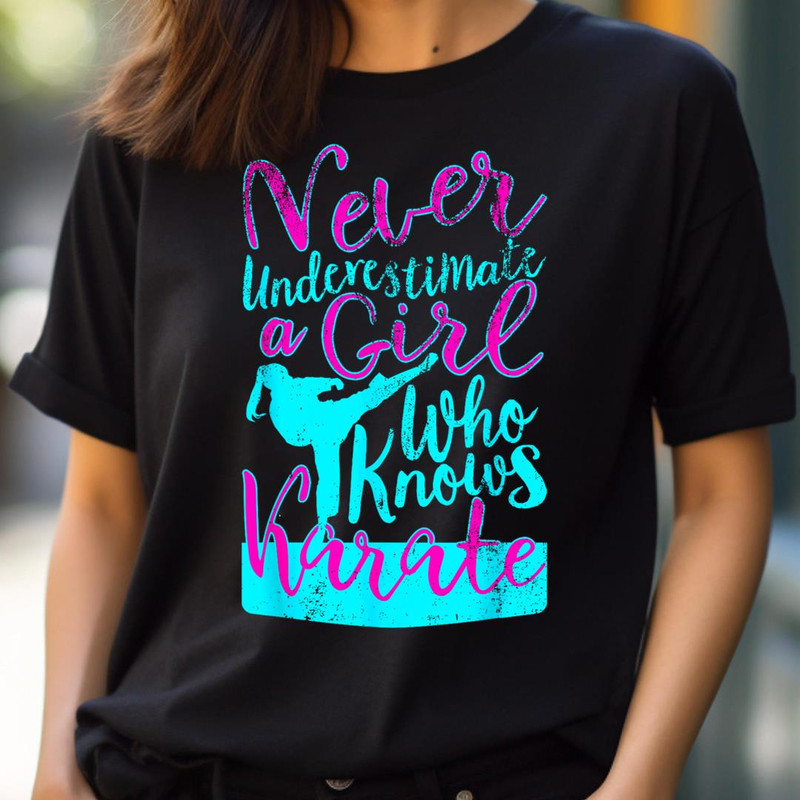 Never Underestimate A Girl Who Knows Karate Quote For Girls PNG, The Powerpuff Girls PNG, Powerpuff Girls Digital Png Files.jpg