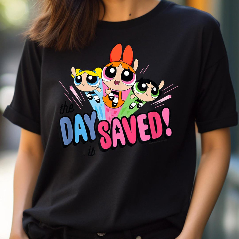 Powerpuff Girls The Day Is Saved PNG, The Powerpuff Girls PNG, Powerpuff Girls Digital Png Files.jpg