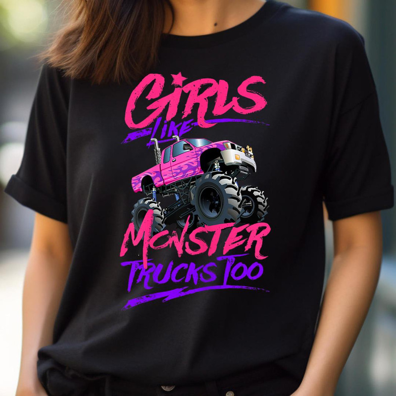 Monster Truck Girls Like Monster Trucks Too PNG, The Sesame Street Monsters PNG, Monsters Digital Png Files.jpg