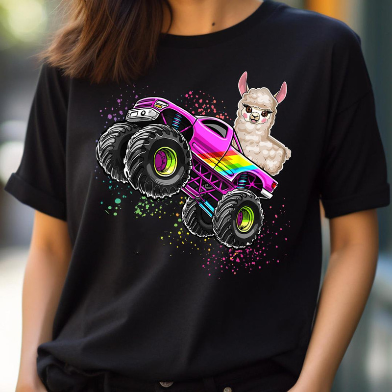 Monster Truck Llama Birthday Party Monster Truck Girl Gift PNG, The Sesame Street Monsters PNG, Monsters Digital Png Files.jpg