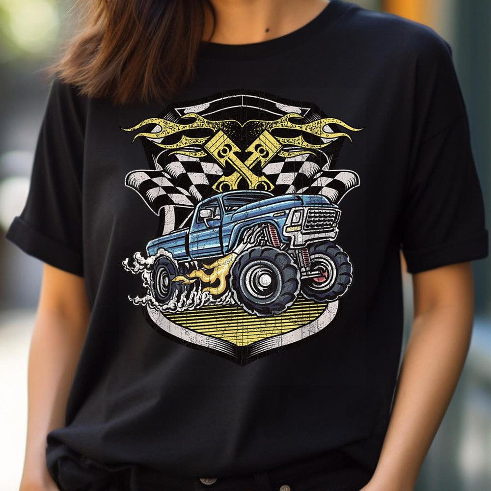 Monster Truck Shirt Retro Distressed Vintage Monster Truck PNG, The Sesame Street Monsters PNG, Monsters Digital Png Files.jpg