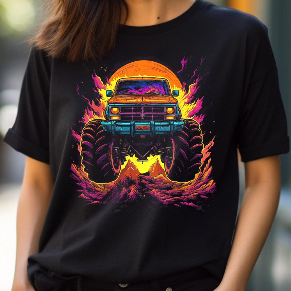 Sunset Monster Truck Boys PNG, The Sesame Street Monsters PNG, Monsters Digital Png Files.jpg