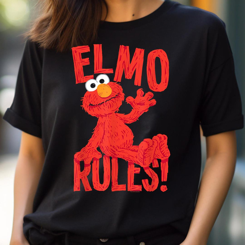 Sesame Street Elmo Rules PNG, The Sesame Street Monsters PNG, Monsters Digital Png Files.jpg