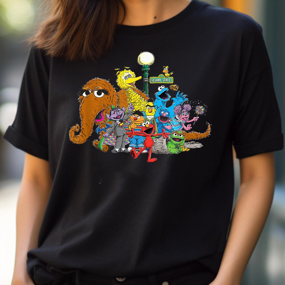 Sesame Street Group Street Light PNG, The Sesame Street Monsters PNG, Monsters Digital Png Files.jpg