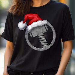 marvel thor hammer icon santa hat christmas graphic png, thor png, thor ragnarok digital png files