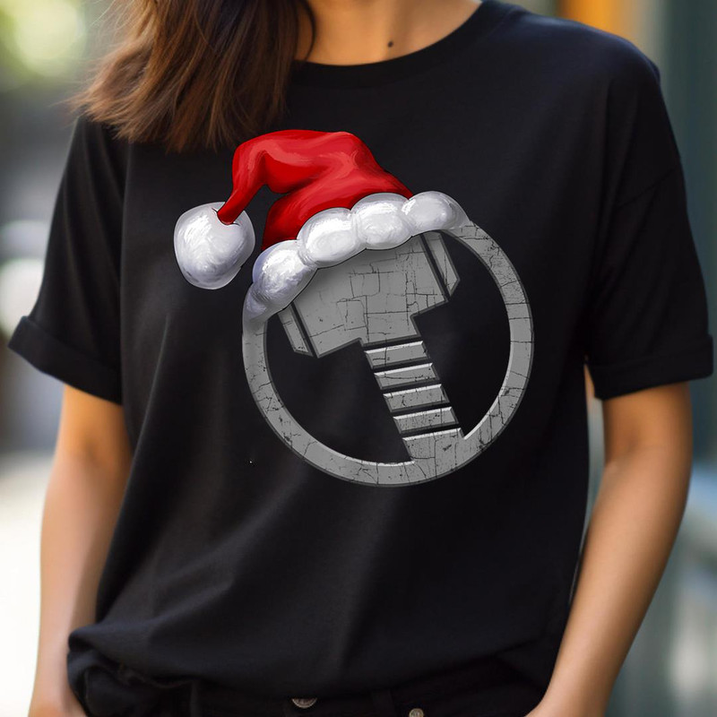 Marvel Thor Hammer Icon Santa Hat Christmas Graphic PNG, Thor PNG, Thor Ragnarok Digital Png Files.jpg